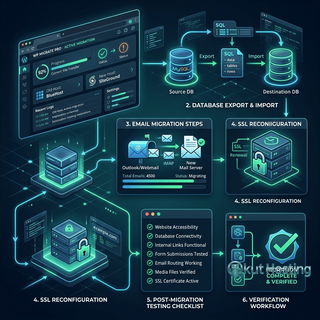 Hosting migration tools and verification